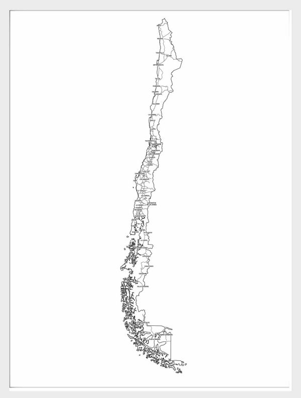 Mapa de Chile - Distribución de Centinelas del Mar